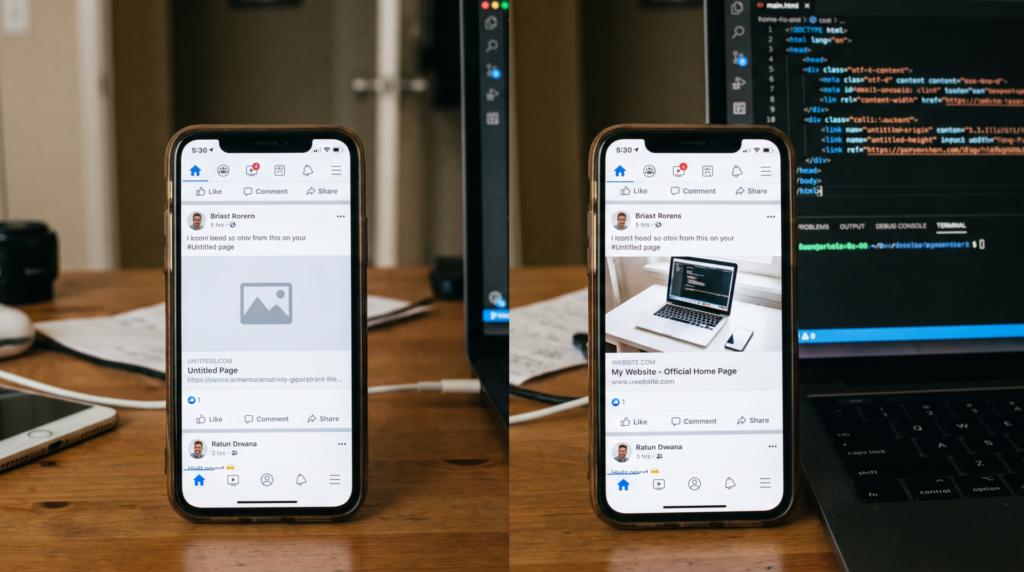 ホームページをSNSでシェアするとタイトルや画像が違う原因と直し方